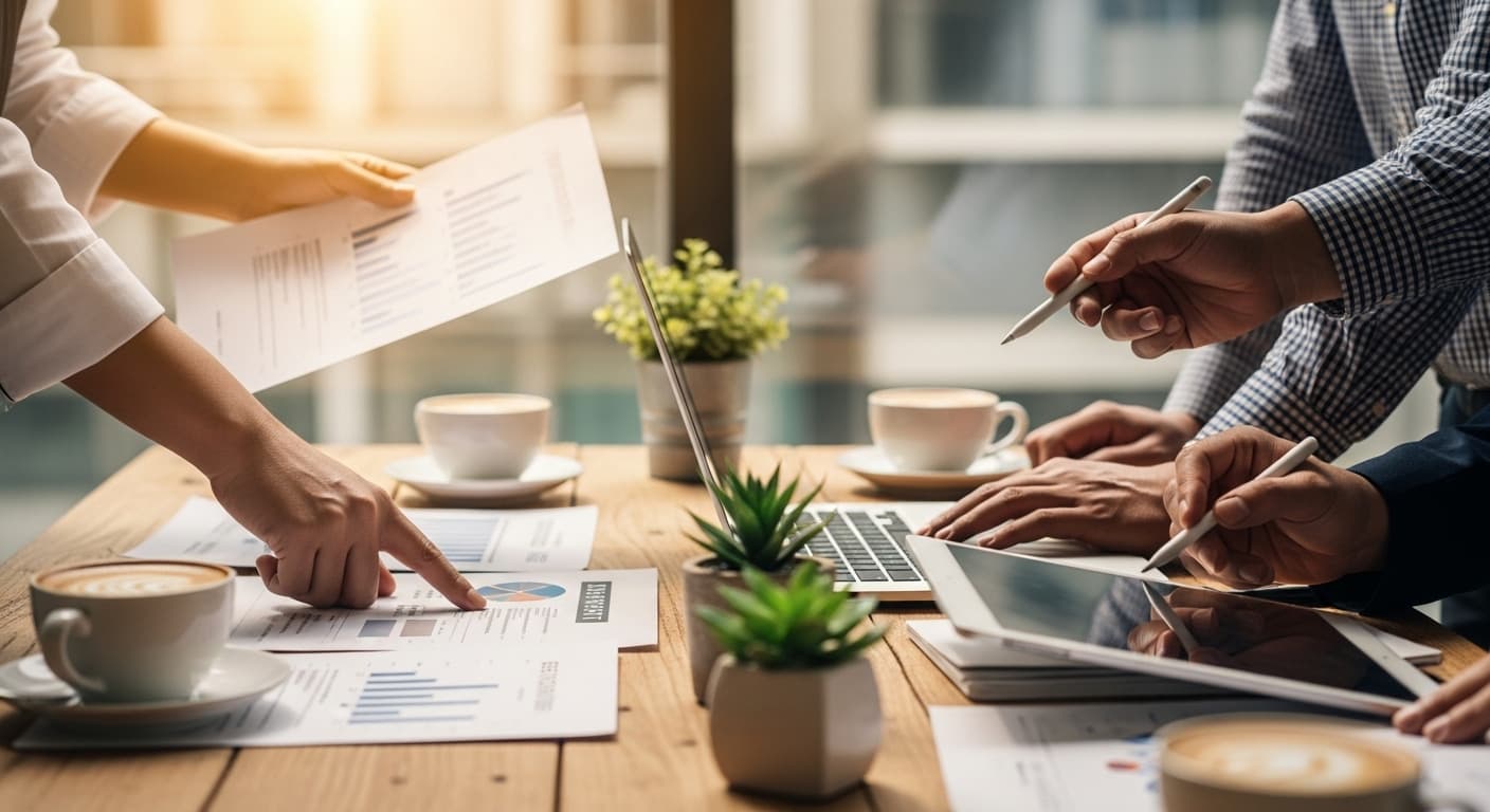 Professional consultation workspace